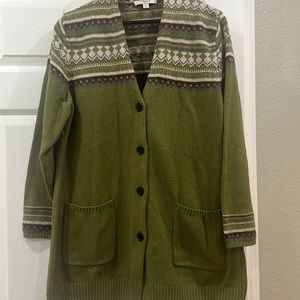 Liz Claiborne Fair Isle Cardigan
